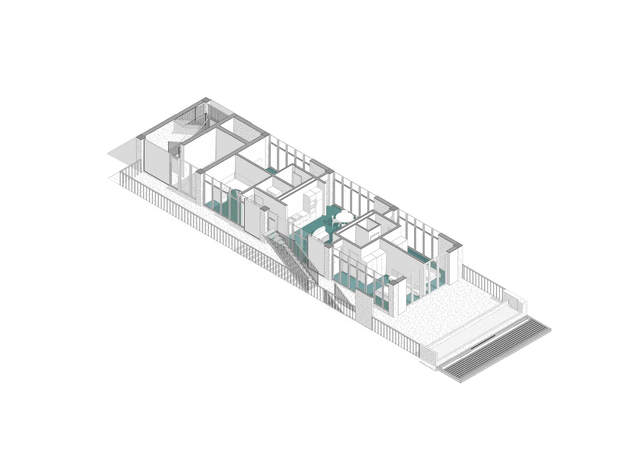 The Living Archive, axonometry